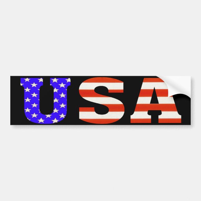 USA Customise me! Bumper Sticker (Front)