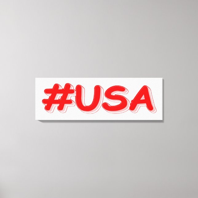 "#USA" Cute Design. Buy Now Canvas Print (Front)