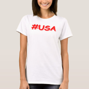 "#USA" Cute Design. Buy Now T-Shirt