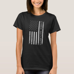 USA Cyber Security For Men Women Anti Malware Geek T-Shirt