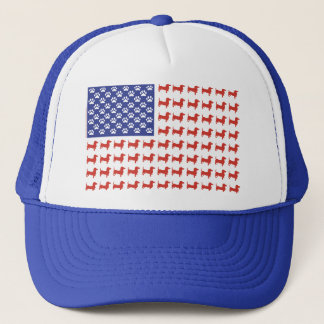 USA Dachshund Trucker Hat