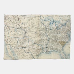 USA Dec 1860 Tea Towel
