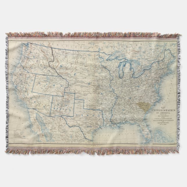 USA Dec 1860 Throw Blanket (Front)