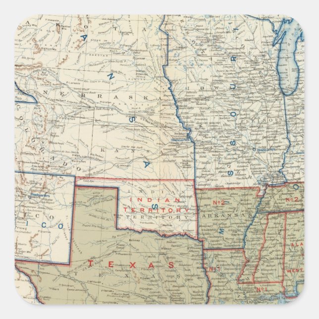 USA Dec 1861 Square Sticker (Front)