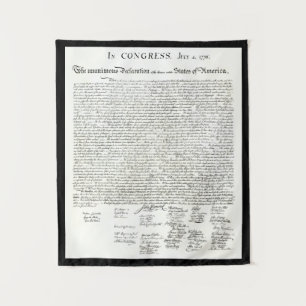 USA Declaration of Independance Wall Tapestry