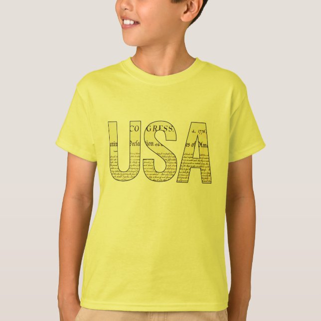 USA Declaration of Independence t-shirt (Front)