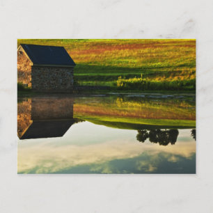 USA, Delaware, Wilmington. Stone barn on edge Postcard