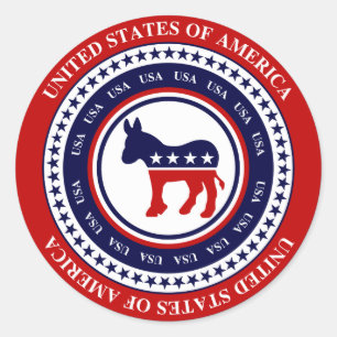 USA Democrat Sticker