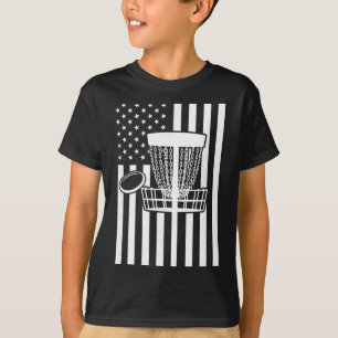 Usa Disc Golf Flag - American Disc Golf Sket And F T-Shirt