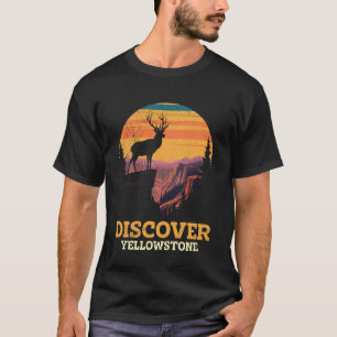 USA DISCOVER YELLOWSTONE Wyoming NATIONAL PARK Yel T-Shirt