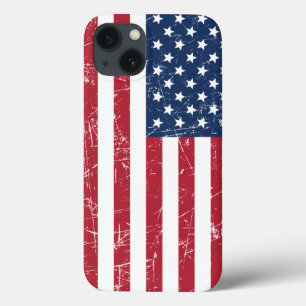 USA Distressed Flag iPhone 13 Case