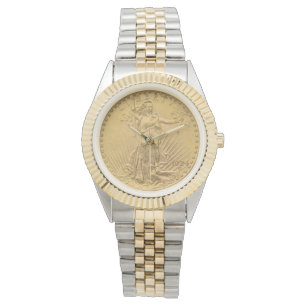 USA Double Eagle St Gaudens 1924 Gold Coin $20 Watch