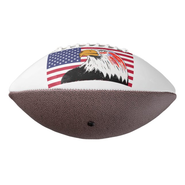USA Drawing of an Eagle Football (Rotated 270)