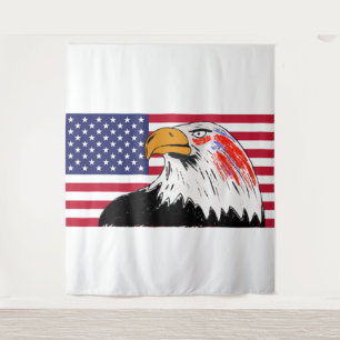 USA Drawing of an Eagle Tapestry