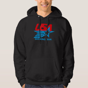 USA Drinking Team 4th of July Funny Independence D Hoodie