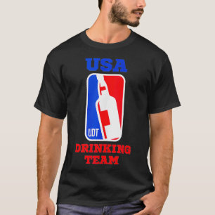 USA Drinking Team  Funny Party Beer Game Gift  T-Shirt