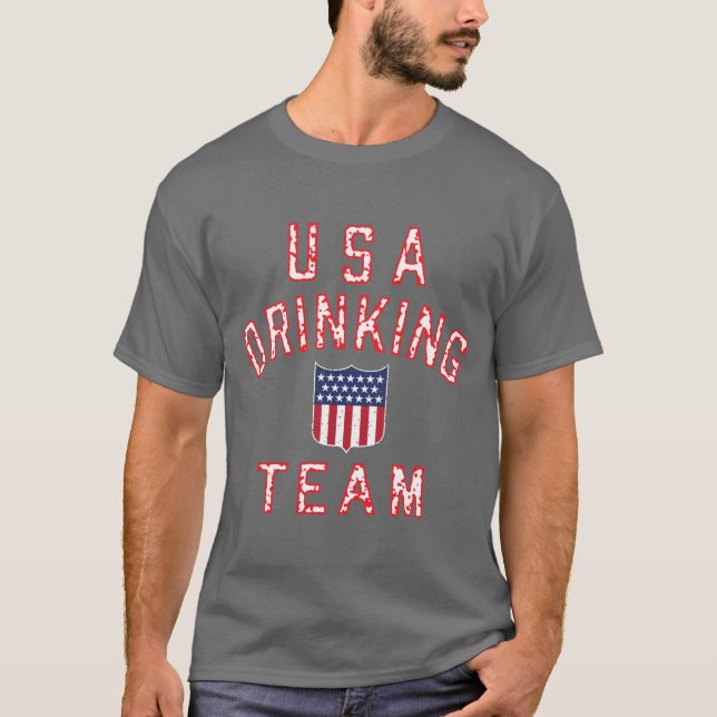 USA Drinking Team T-Shirt (Front)