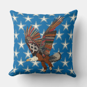 USA eagle blue Cushion