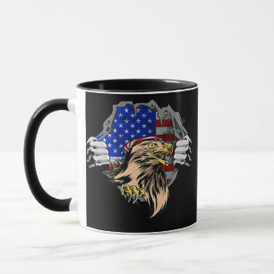 USA Eagle Chest 4th Of July Patriotic American Mug