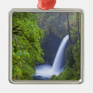 USA, Eagle Creek, Columbia Gorge, Oregon. Metal Tree Decoration