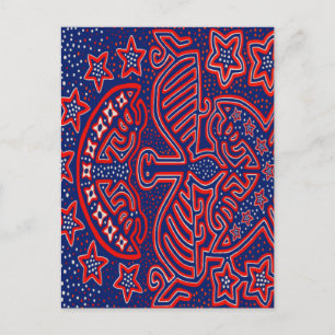 USA Eagle Democratic Patriot Postcard