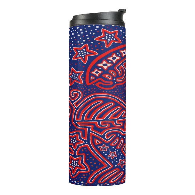 USA Eagle Democratic Patriot Thermal Tumbler (Rotated Left)