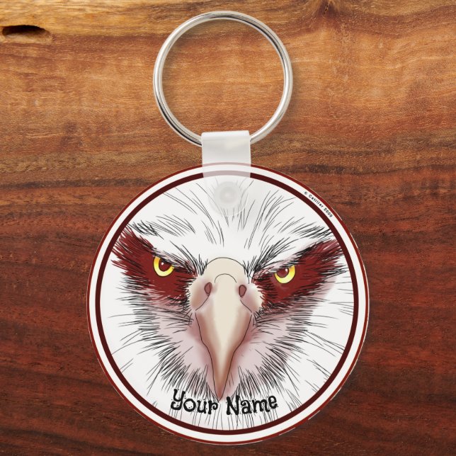 USA Eagle Head  Key Ring (Front)
