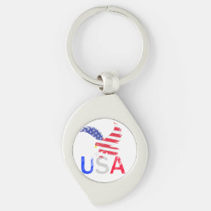 USA Eagle Key Ring