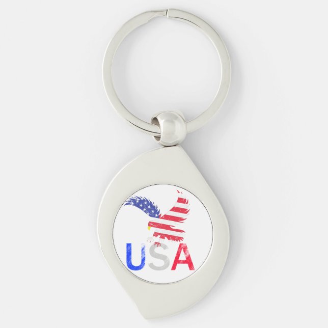 USA Eagle Key Ring (Front)