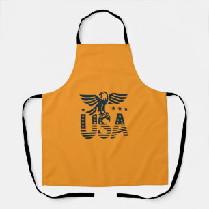 USA Eagle Patriotic Desig -Stars and Stripes Style Apron