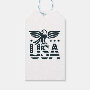 USA Eagle Patriotic Desig -Stars and Stripes Style Gift Tags