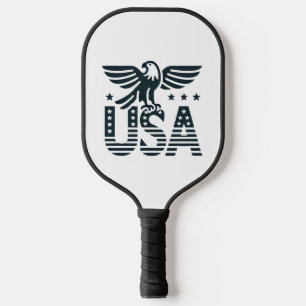 USA Eagle Patriotic Desig -Stars and Stripes Style Pickleball Paddle