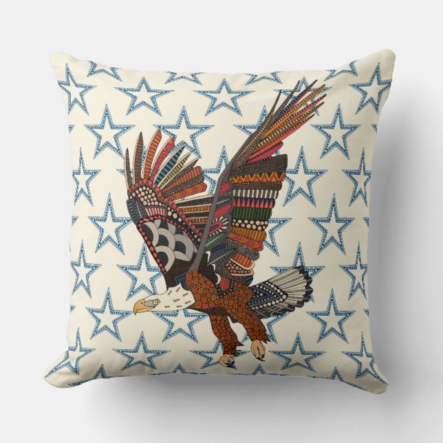 USA eagle pearl Cushion (Front)