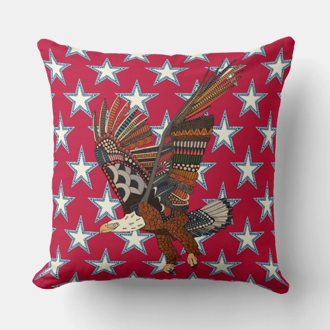 USA eagle red Cushion (Front)