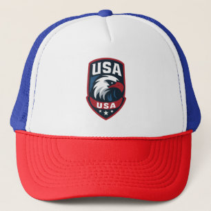 USA Eagle Sports Crest Trucker Hat