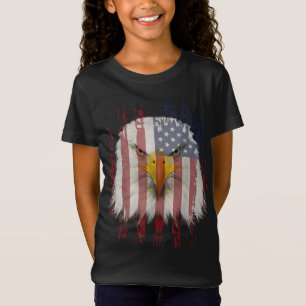USA Eagle With American Flag T-Shirt