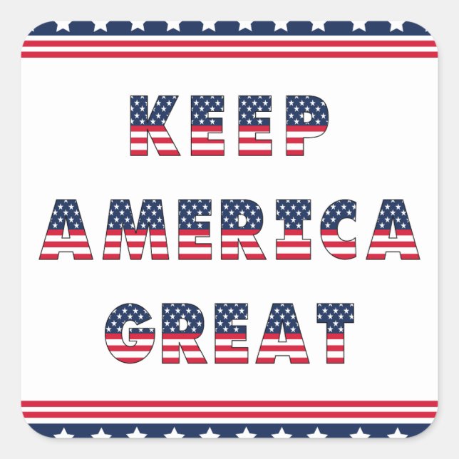 USA Elections Party Collection! Square Sticker (Front)