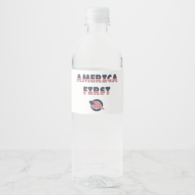 USA Elections Party Collection! Water Bottle Label (Front)