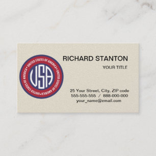 USA emblem Business Card