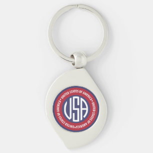 USA emblem Key Ring