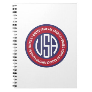 USA emblem Spiral Notebook
