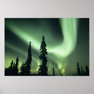 USA, Fairbanks area, Central Alaska, Aurora 2 Poster