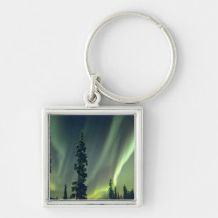 USA, Fairbanks area, Central Alaska, Aurora Key Ring