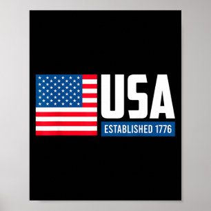 Usa fan america honour memorial day patriot i love poster