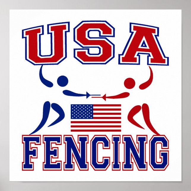 USA Fencing Poster (Front)