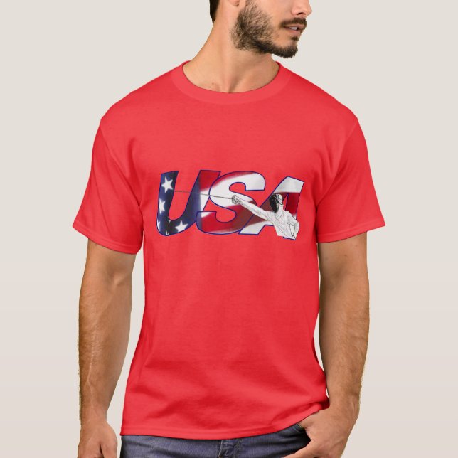 USA Fencing - Red Shirt (Front)