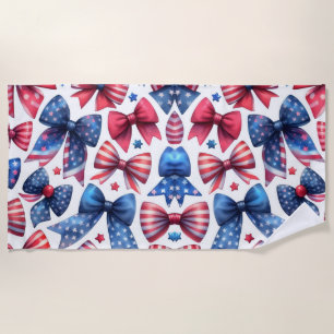 USA Field Day Bows Beach Towel