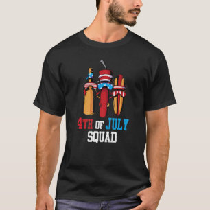Usa Fireworks American Hotdog Patriotic 4th Of Jul T-Shirt