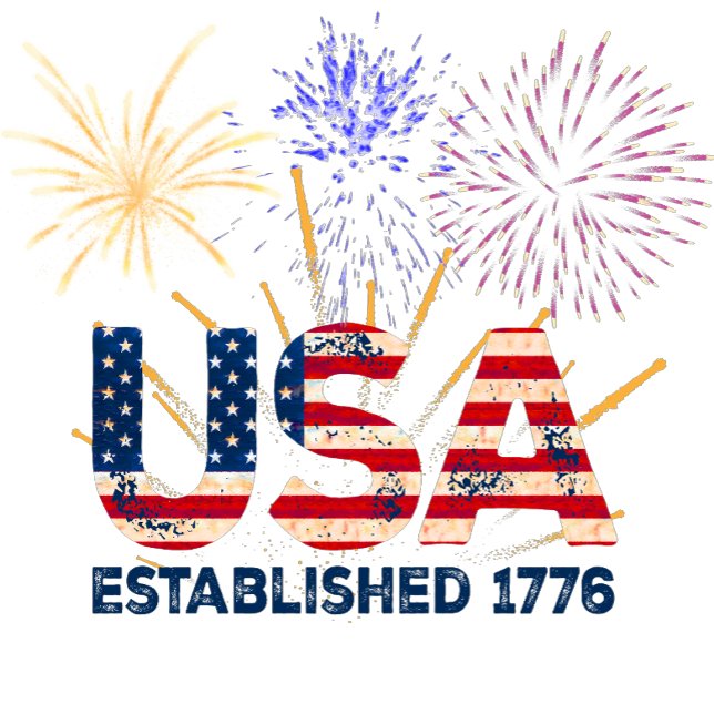 USA fireworks established 1776 T-Shirt (Creator Uploaded)