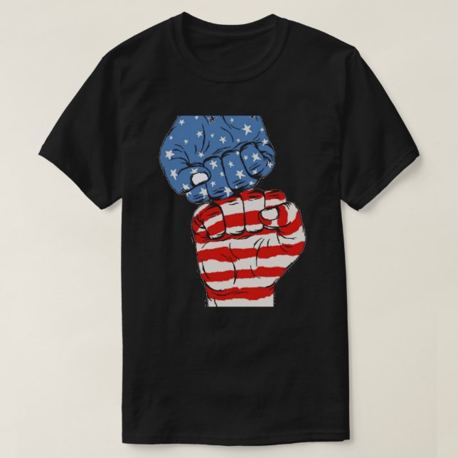 USA Fists T-Shirt (Design Front)